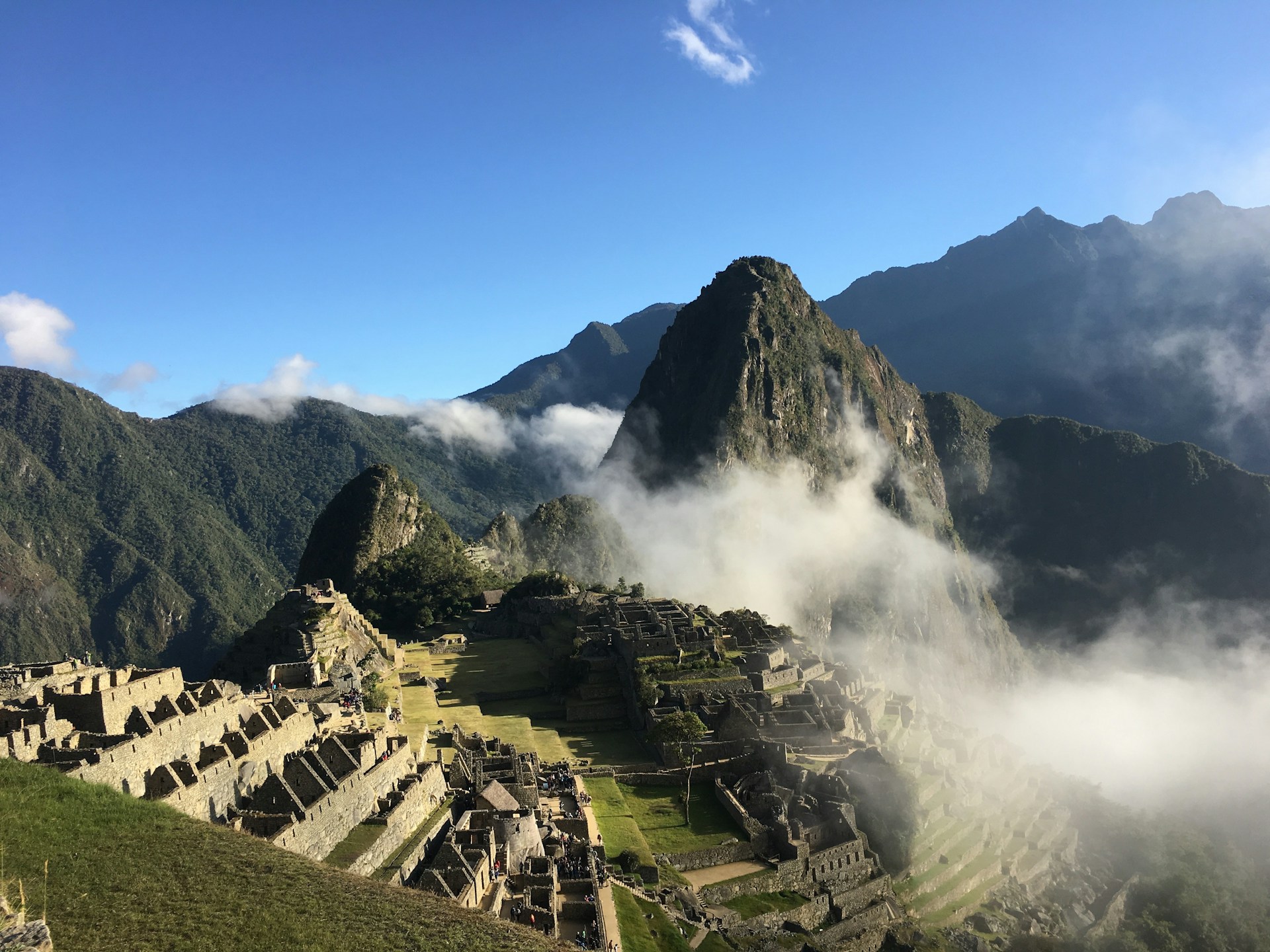 Machu Picchu aerial view, Cusco Peru