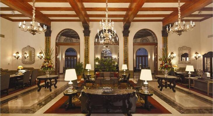 The historic bar at Gran Hotel Bolivar in Lima, home of the Pisco Sour Catedral recipe served since the early 20th century, Peru
