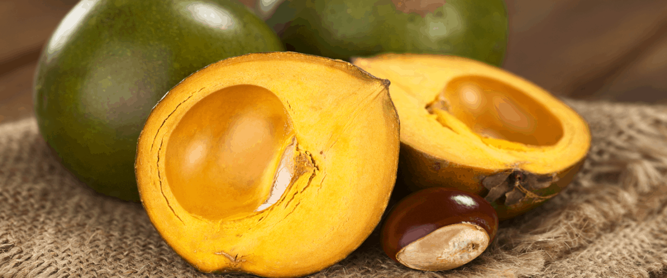 Lúcuma, a yellow-fleshed Andean fruit and Peru's most popular ice cream flavor, Peru